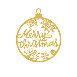 Wallity XMASGOLD - 030 Escultura de Pared Metálica Dorada con LED